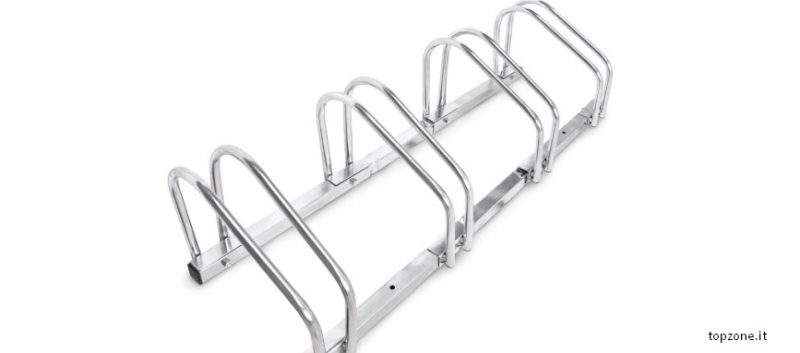 Portabici Esterno Portabici Da Terra Relaxdays - Per 4 Biciclette